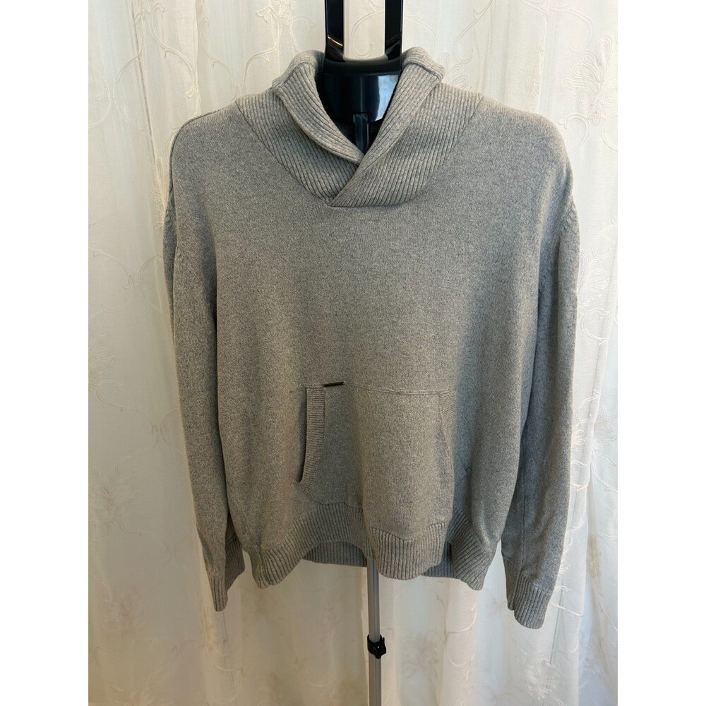 Marc Ecko Cut & Sew Heather Gray Pullover Sweater  w/Pocket Men's Size XL